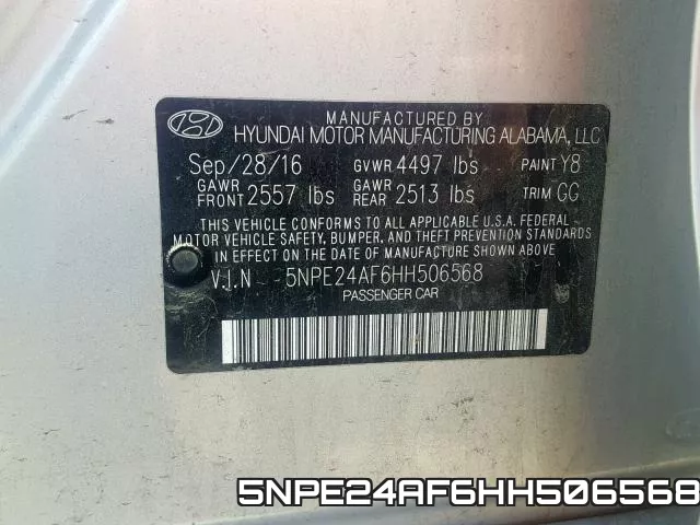 5NPE24AF6HH506568 фото 2