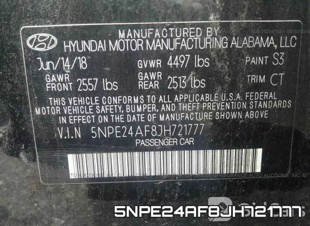 5NPE24AF8JH721777 фото 10