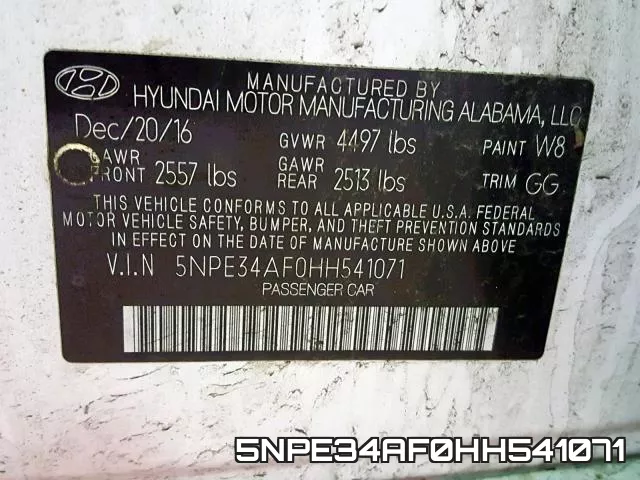 5NPE34AF0HH541071 фото 2