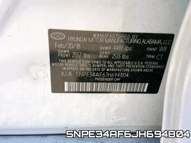 5NPE34AF6JH694804 фото 2