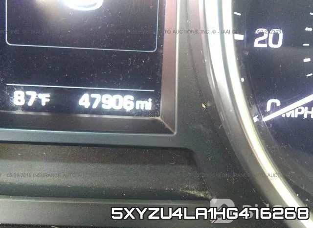 5XYZU4LA1HG476268 фото 8
