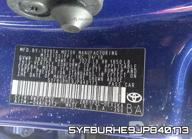 5YFBURHE9JP840173 фото 10