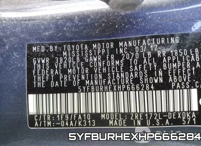 5YFBURHEXHP666284 фото 10