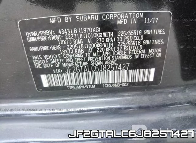 JF2GTALC6J8257427 фото 10
