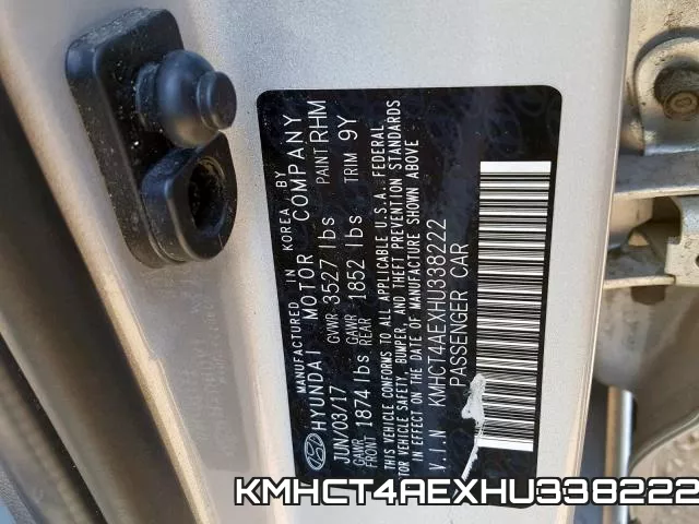 KMHCT4AEXHU338222 фото 2