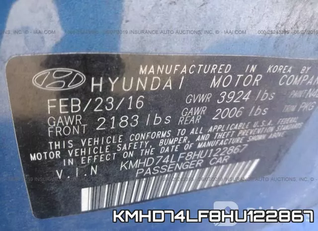 KMHD74LF8HU122867 фото 10