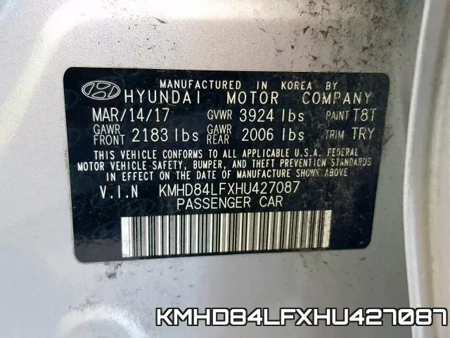 KMHD84LFXHU427087 фото 2