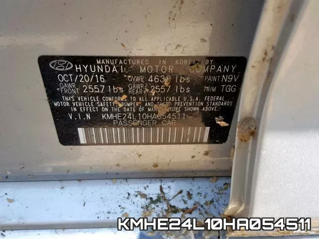 KMHE24L10HA054511 фото 2