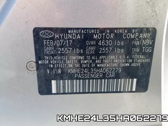 KMHE24L35HA062279 фото 2