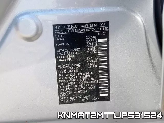 KNMAT2MT7JP531524 фото 2