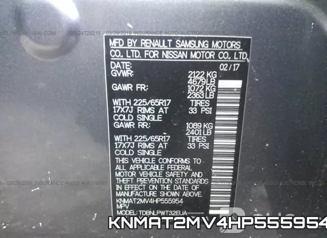 KNMAT2MV4HP555954 фото 10