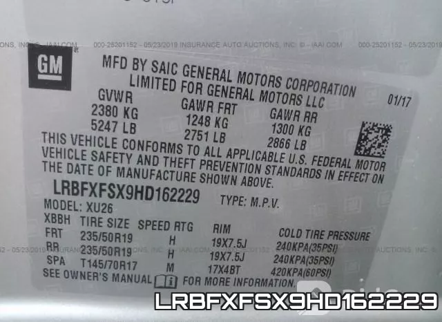 LRBFXFSX9HD162229 фото 10