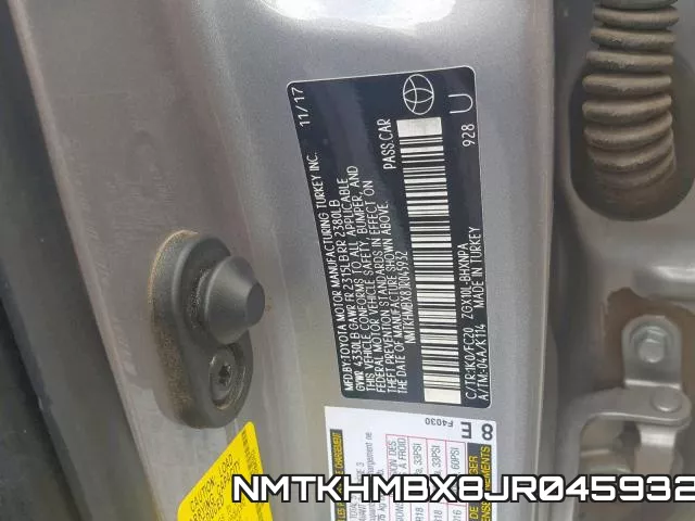 NMTKHMBX8JR045932 фото 2