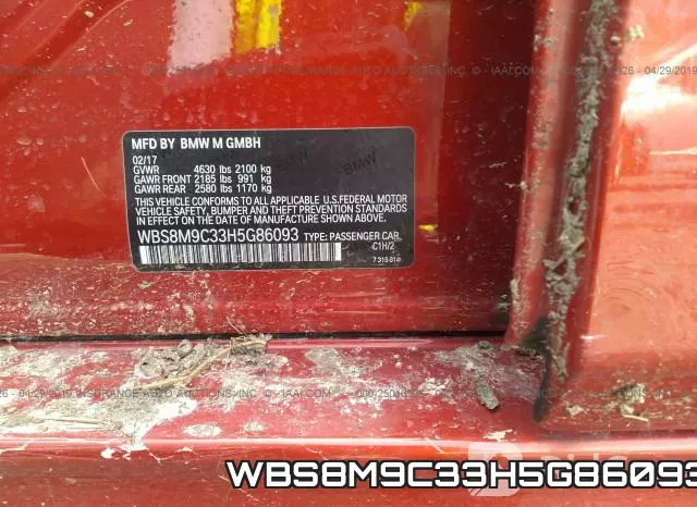 WBS8M9C33H5G86093 фото 10