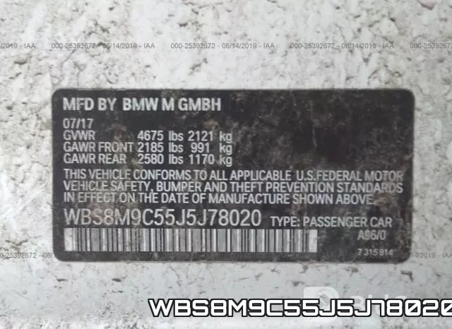 WBS8M9C55J5J78020 фото 10