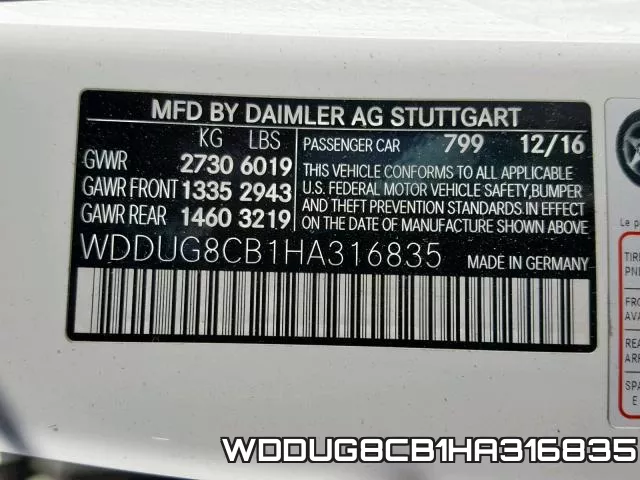 WDDUG8CB1HA316835 фото 2