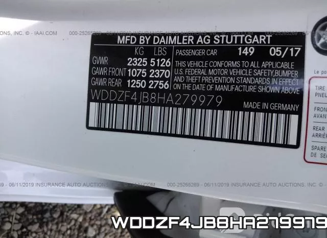 WDDZF4JB8HA279979 фото 9
