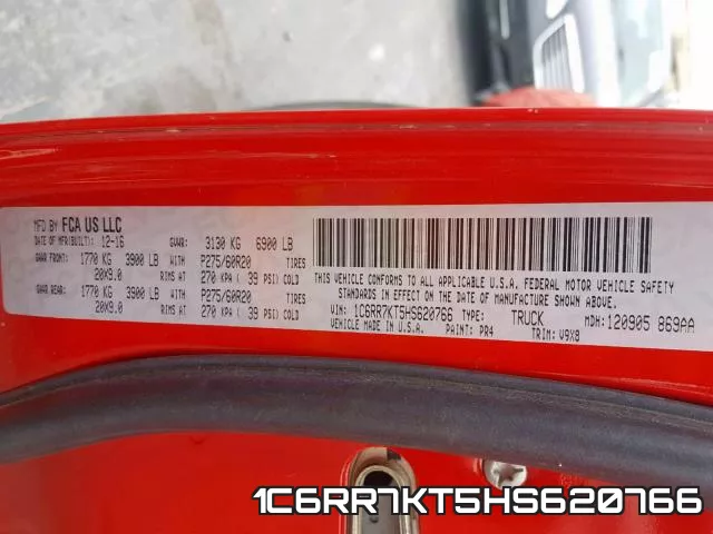 1C6RR7KT5HS620766 фото 2