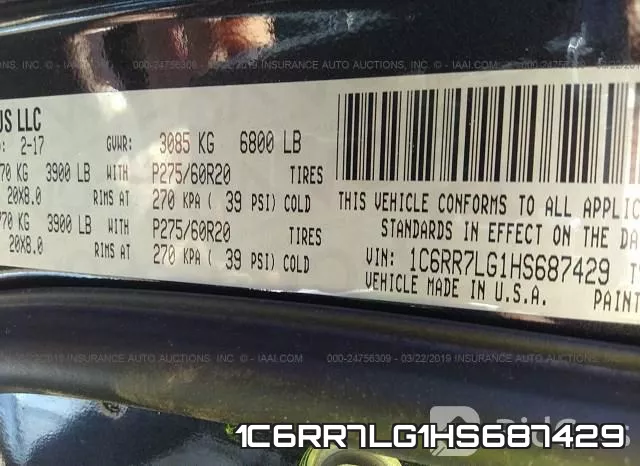1C6RR7LG1HS687429 фото 10