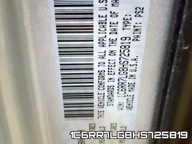 1C6RR7LG8HS725819 фото 2