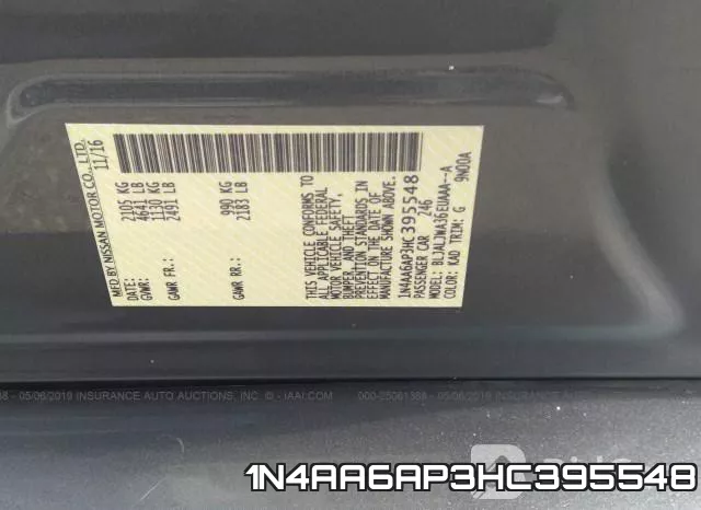 1N4AA6AP3HC395548 фото 10