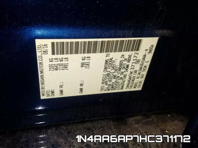 1N4AA6AP7HC371172 фото 2