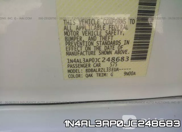 1N4AL3AP0JC248683 фото 10