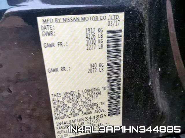1N4AL3AP1HN344885 фото 2