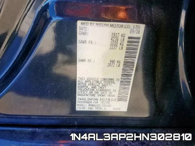 1N4AL3AP2HN302810 фото 2