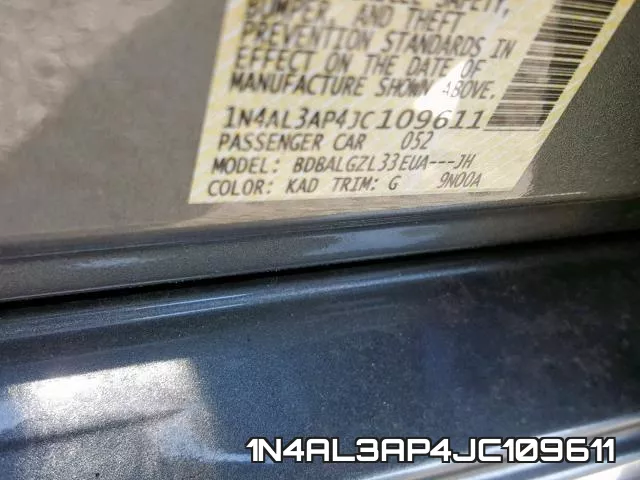 1N4AL3AP4JC109611 фото 2