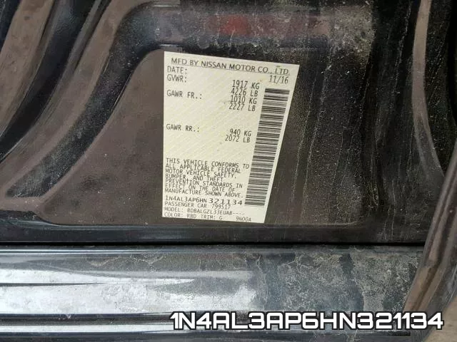 1N4AL3AP6HN321134 фото 2