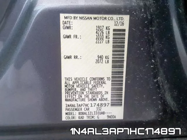 1N4AL3AP7HC174897 фото 2