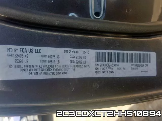 2C3CDXCT2HH510894 фото 2