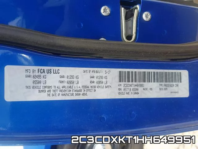 2C3CDXKT1HH649951 фото 2