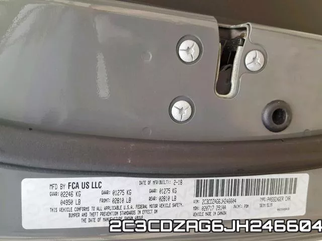 2C3CDZAG6JH246604 фото 2