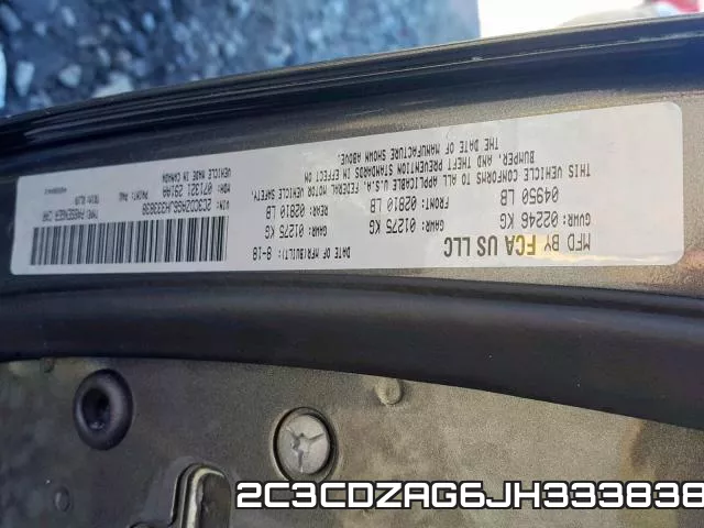 2C3CDZAG6JH333838 фото 2