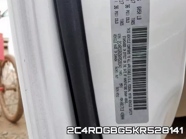 2C4RDGBG5KR528141 фото 2