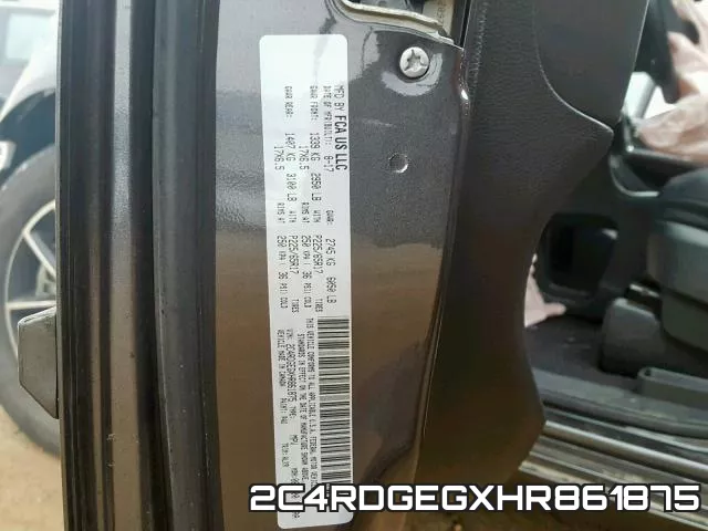 2C4RDGEGXHR861875 фото 2