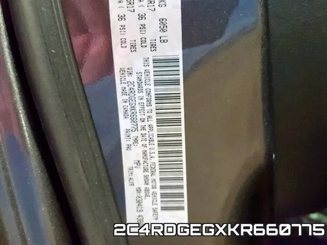 2C4RDGEGXKR660775 фото 2