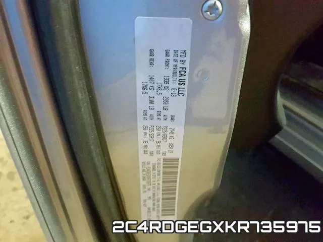 2C4RDGEGXKR735975 фото 2
