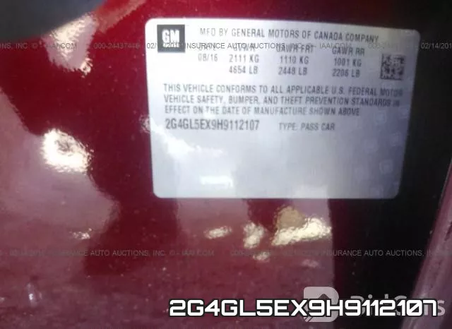 2G4GL5EX9H9112107 фото 10