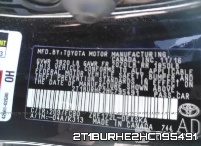 2T1BURHE2HC795491 фото 10