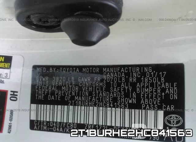 2T1BURHE2HC841563 фото 10