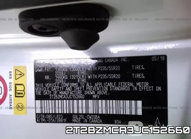 2T2BZMCA3JC152660 фото 10