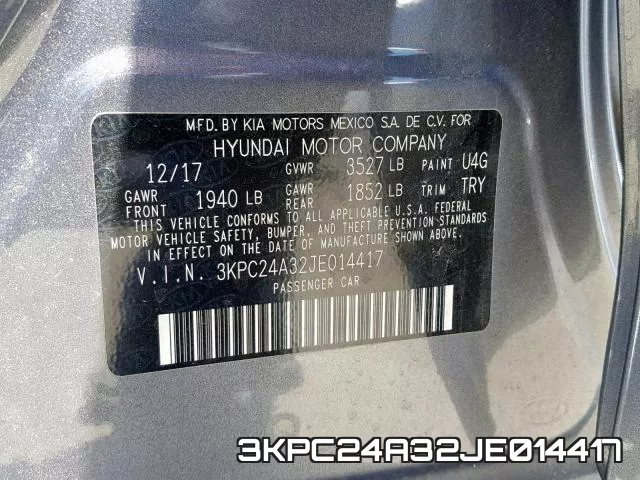 3KPC24A32JE014417 фото 2