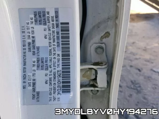 3MYDLBYV0HY194276 фото 2