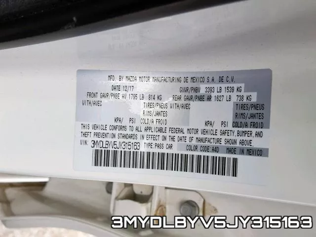3MYDLBYV5JY315163 фото 2