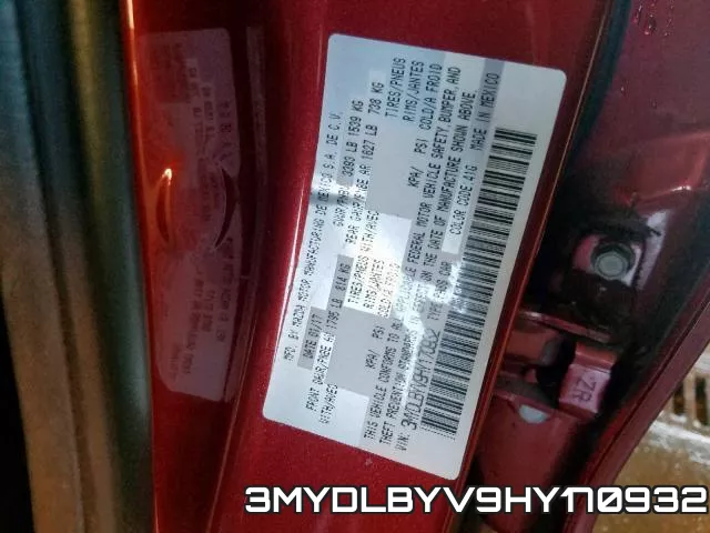 3MYDLBYV9HY170932 фото 2