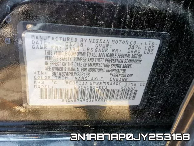 3N1AB7AP0JY253168 фото 2