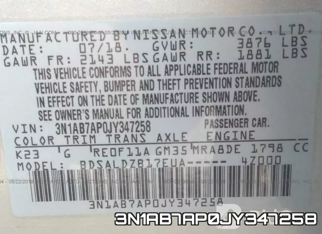 3N1AB7AP0JY347258 фото 10